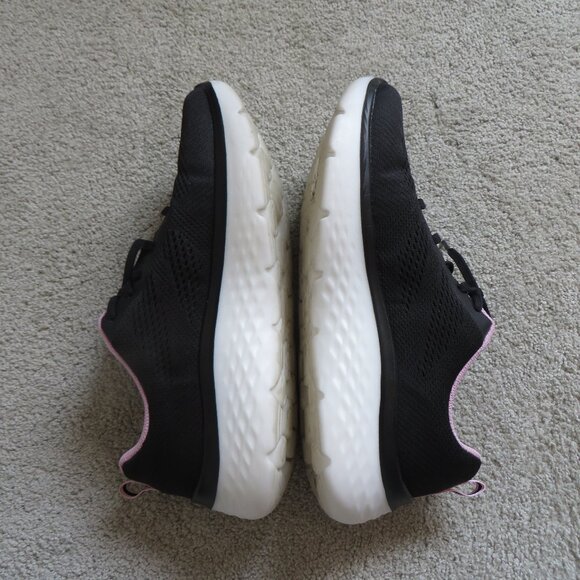 Skechers Womens GO Walk Hyper Burst Walking Shoes Size 10 BLACK / PINK #124578 - Picture 7 of 10